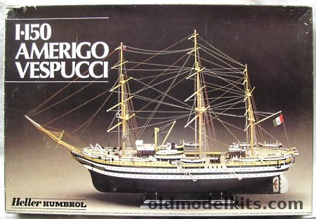 Heller 1/150 Amerigo Vespucci Italian Sailing Ship, 80807 plastic model kit
